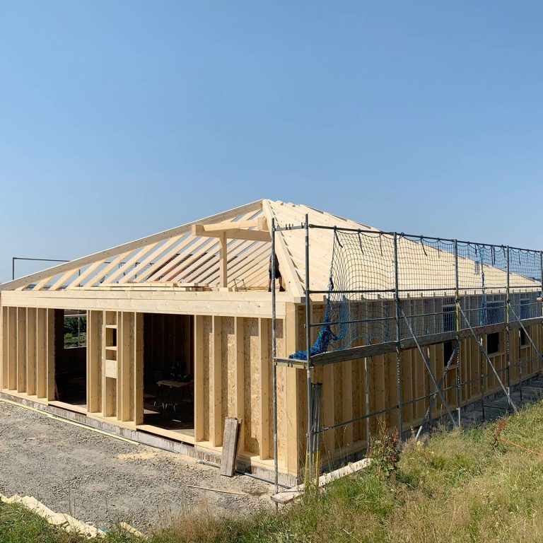 Neubau mit Holz