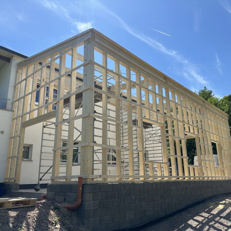 Holzrahmenbau, Anbauten und Aufstockungen